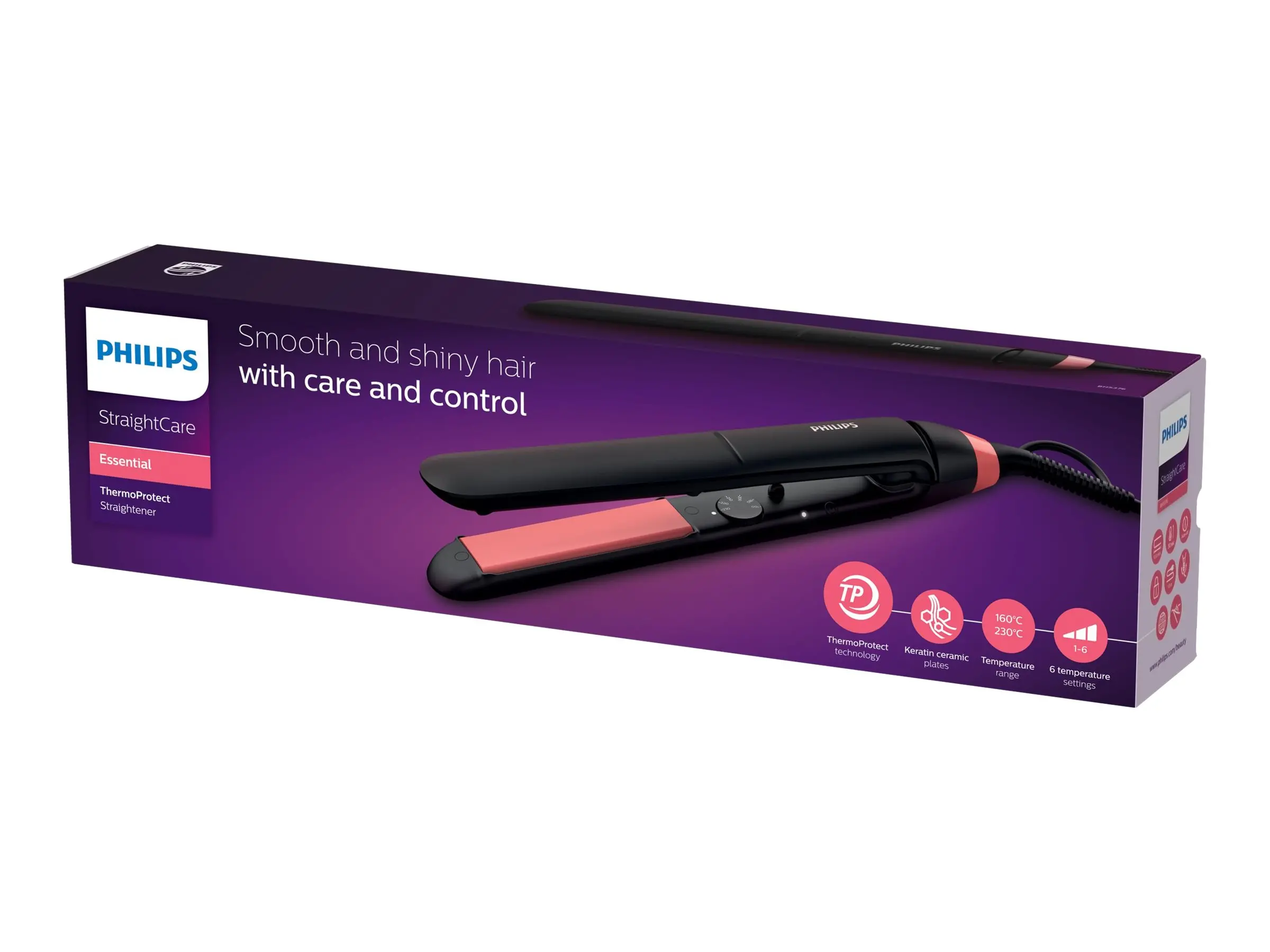 PHILIPS BHS376/00 Ισιωτική μαλλιών ThermoProtect - image 5