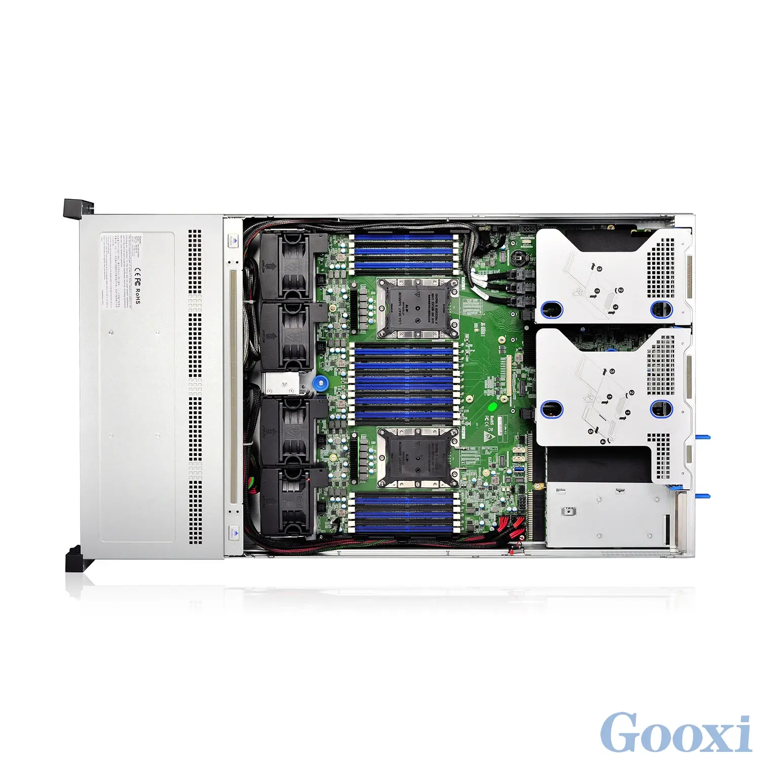 2U barebone, 2x LGA3647, 24x DDR4 DIMM slots, upto 3TB total RAM, 12x 3.5/2.5" HDD bays, SAS MEZZ 3008, 4x10GbE MEZZ NIIC card - image 2