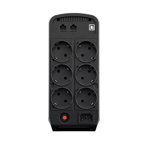 Енергоспестяващ UPS с AVR, LCD дисплей и синусоидален изход (Active PFC съвместим), 900VA/540W, 6x Schuko, Runtime at 100W ( min ):27, Surge and Spike protection; CP900EPFCLCD - image 1