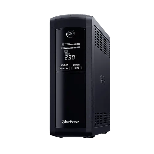UPS economisitor de energie cu AVR și afișaj LCD, 1600VA/960W, 8x IEC C13, Autonomie la 480W ( min ):11, Protecție la supratensiune și vârfuri - 1