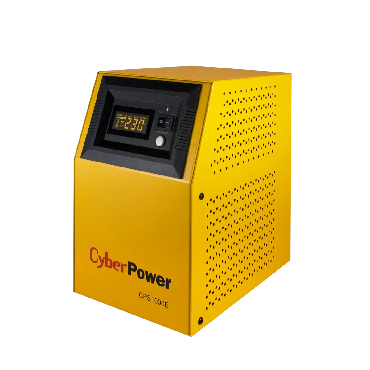 Inverter 1000VA/700W, 140-270 Vac, 12 Vdc, 2x Schuko, AVR, ημιτονοειδής έξοδος έως 40% φορτίο; λειτουργεί με εξωτερικές μπαταρίες; CPS1000E