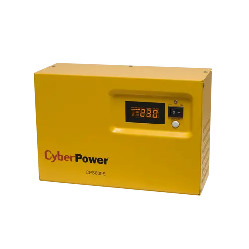 Invertor 600VA/420W, 170-270 Vac, 12 Vdc, 1x Schuko, AVR, ieșire sinusoidală până la 40% încărcare; funcționează cu baterii externe; CPS600E - 1