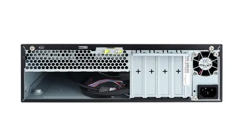 Case S.F.F. slim mATX 1x3.5"/2.5", 1x2.5", slim OOD bay, 2xUSB3.0, 2xUSB2.0, HD Audio, Flex ATX 265W, 305x95x276 mm (8l), black, screwless - image 2