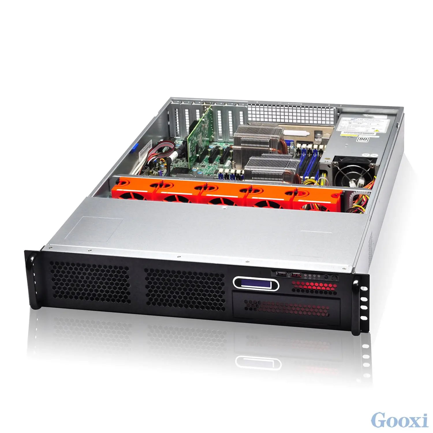 Кутия 2U rackmount e-ATX 12"x13", 6x 3.5" or 2.5"hotswap HDD, 6Gb/s SAS  backplane, 3 fans 80x80x38, 550W Redundant PSU, 660 x 433 x 88