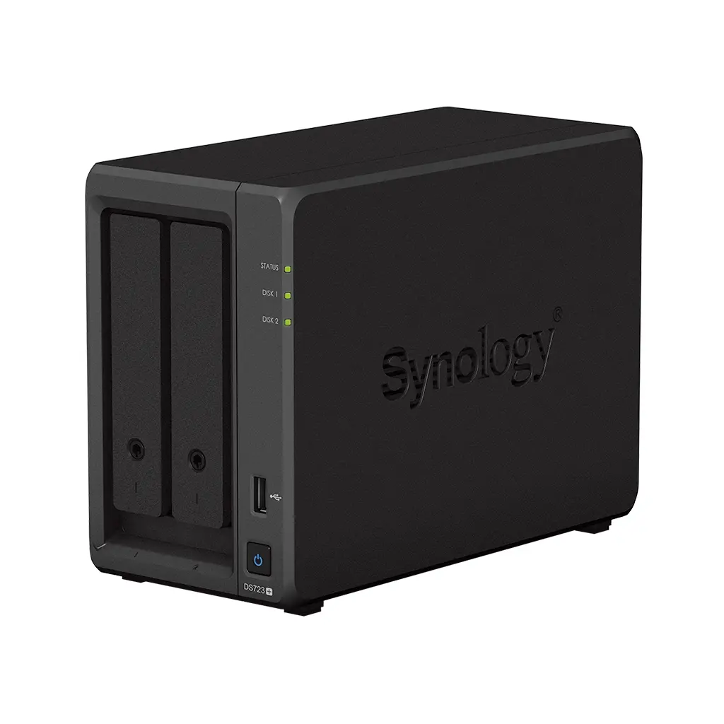 7-bay Synology NAS server for Small and Medium Business(2 bays on base, expandable to 7 with DX517) DS723+