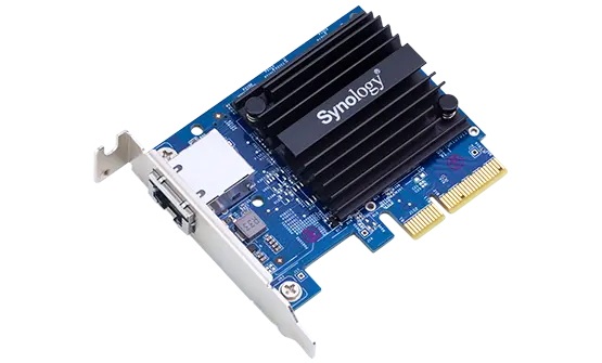 10 Gigabit single RJ45 port PCI Express x4 adapter for Synology NAS servers, E10G18-T1