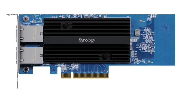 Προσαρμογέας 10 Gigabit με διπλή θύρα RJ45 PCI Express x4 για διακομιστές Synology NAS, E10G30-T2