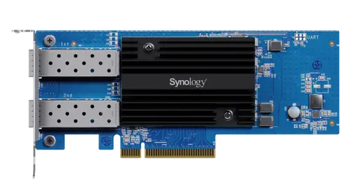 25 Gigabit dual SFP28 port PCIe 3.0 x8 adapter for Synology NAS servers, E25G30-F2