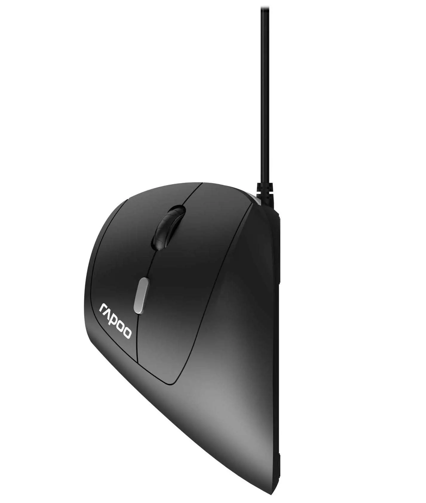 Вертикална ергономична мишка RAPOO EV200, С кабел, Черна - image 2