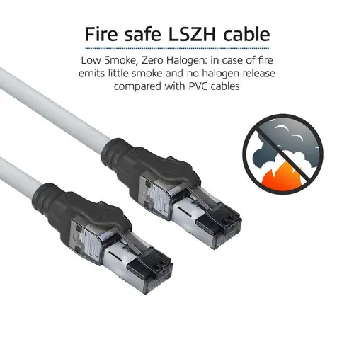 Мрежов пач кабел ACT S/FTP, CAT6A IDC 4PPoe/PoE++100W LZSH, 3.0 m - image 6