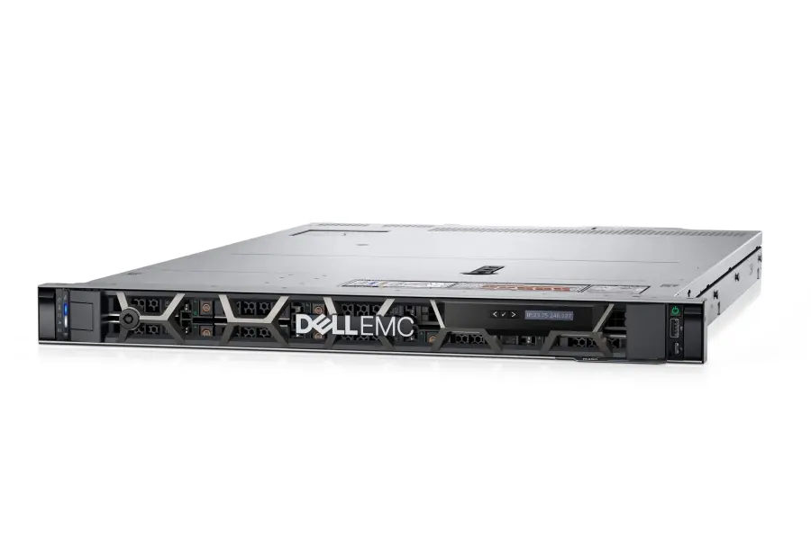 Сървър, Dell PowerEdge R450,, Chassis 8x2.5" (SAS/SATA), 1 CPU, Intel Xeon Silver 4309Y (2.8G, 8C/16T), 16GB RDIMM, 3200MT/s, PERC H755, 5x 1.2TB Hard Drive ISE SAS 12Gbps, iDRAC9 Basic 15G, Dual 700W Titanium PSU, Riser Config 0, No Bezel, 36M ProSupport NBD