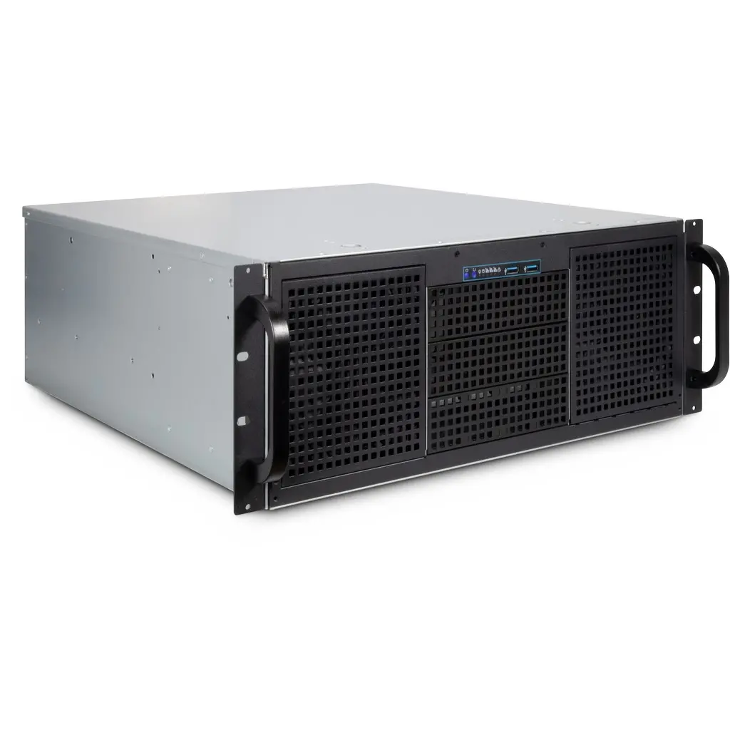 upto ATX MB(12" x 10.5"), 3x 5.25" external*, 11x 3.5" internal*, 4x 2.5" internal*, 2x Frount USB 3.0, 2x120mm front FAN (molex), 2x 80mm 3pin FANs