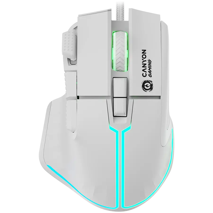 Ποντίκι CANYON Fortnax GM-636 RGB 9 πλήκτρων, ενσύρματο, λευκό