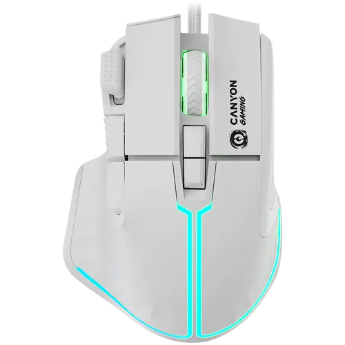 Ποντίκι CANYON Fortnax GM-636 RGB 9 πλήκτρων, ενσύρματο, λευκό - 1
