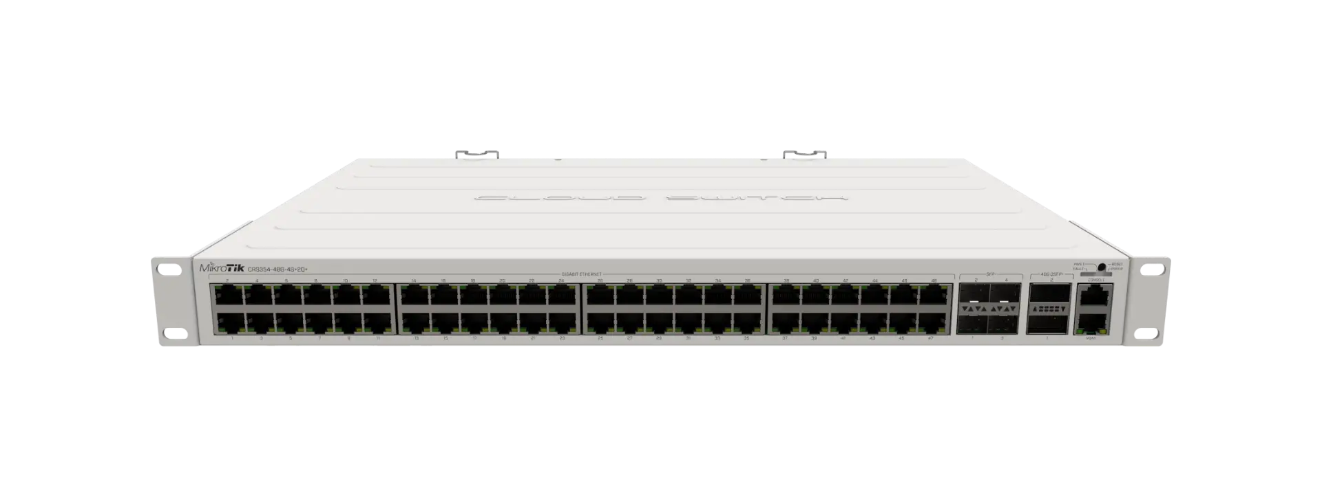 Суич MikroTik CRS354-48G-4S+2Q+RM, 48 ports, 40 Gbps QSFP+ портове - image 2