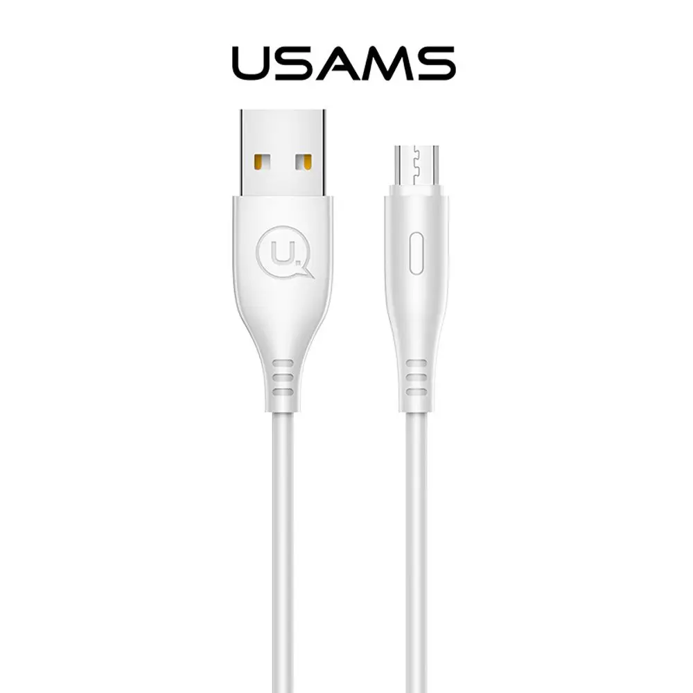 Καλώδιο Usams U18 Round Micro USB 1μ, λευκό