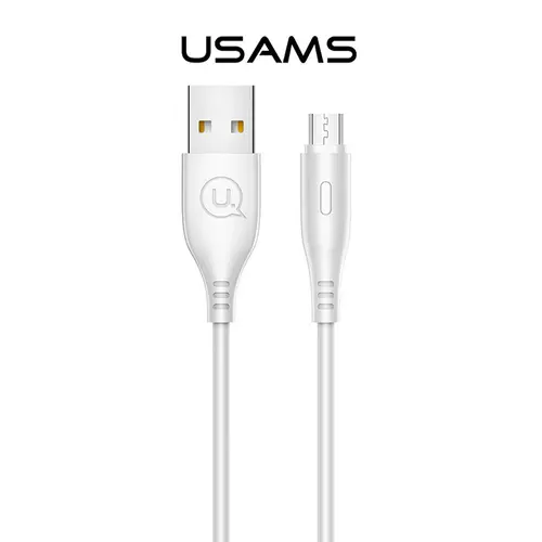Кабел Usams U18 Round Micro USB 1м, бял