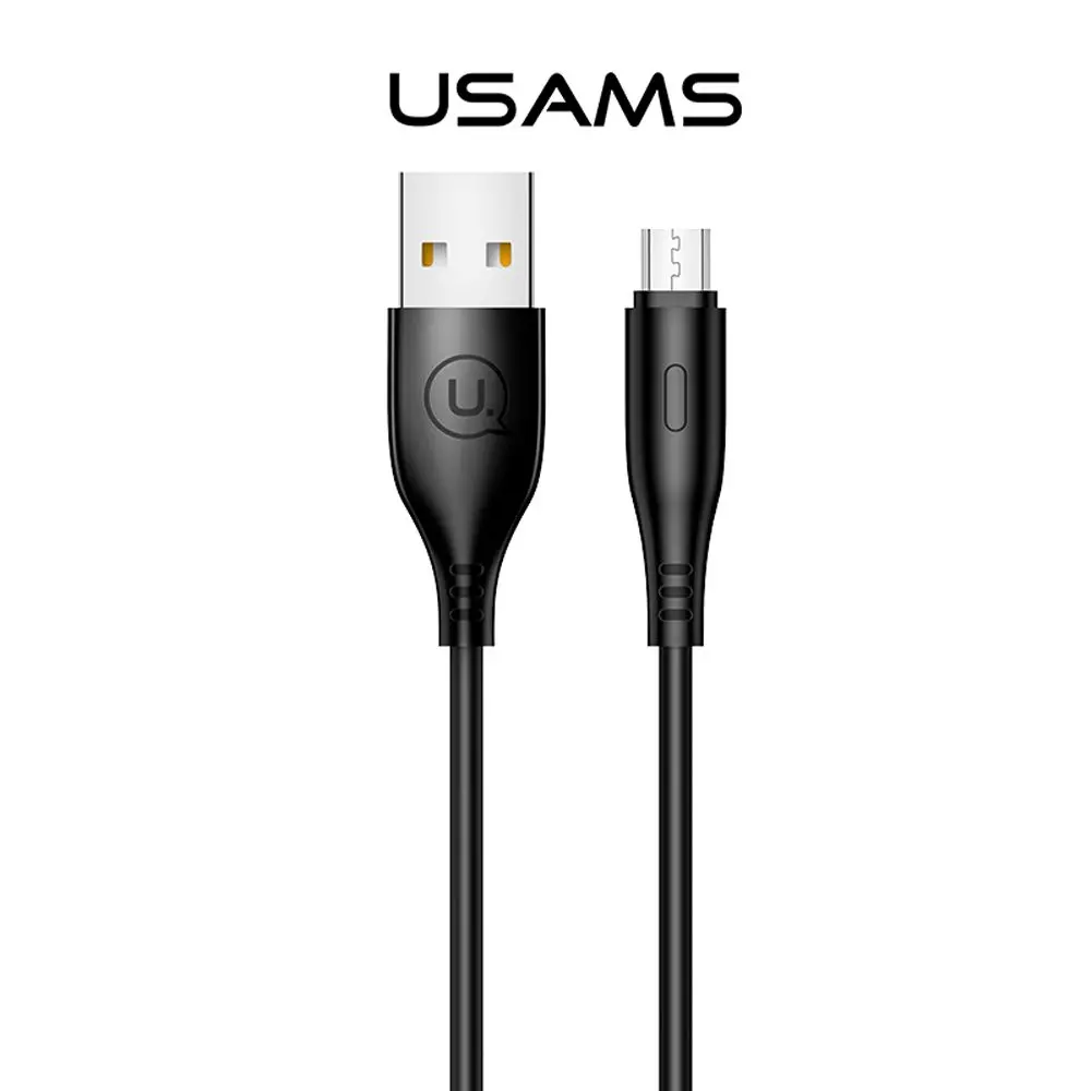 Καλώδιο Usams U18 στρογγυλό Micro USB 1m, μαύρο