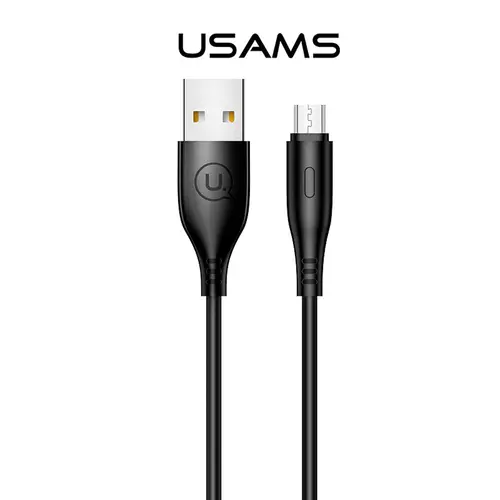 Καλώδιο Usams U18 στρογγυλό Micro USB 1m, μαύρο - 1