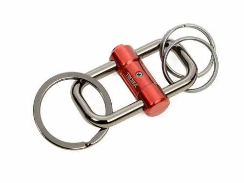 Ключодържател Troika 2-WAY KEY, червен