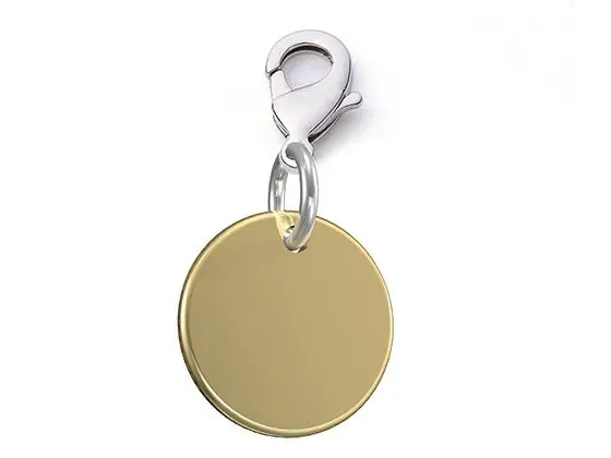Medalion pentru gravare Metalmorphose, cerc Shiny gold
