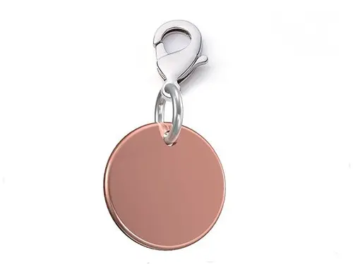 Medalion pentru gravare Metalmorphose, cerc Shiny rose gold - 1