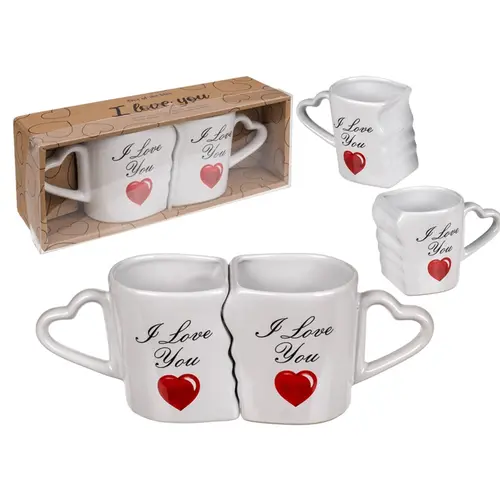 Σετ κεραμικές κούπες I love you - 1