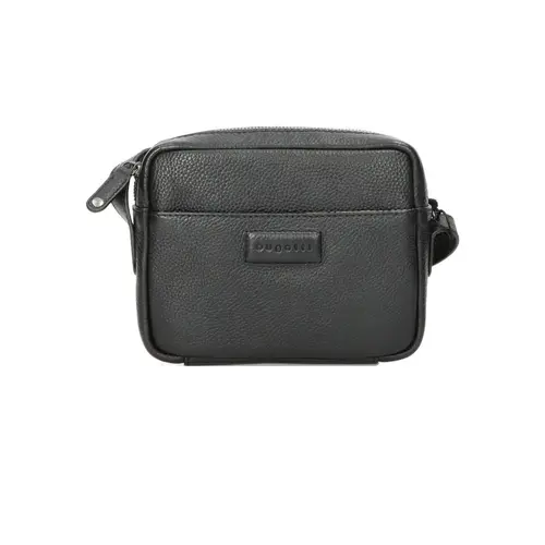 Дамска кожена чанта Bugatti Elsa Shoulder Bag Small, черна