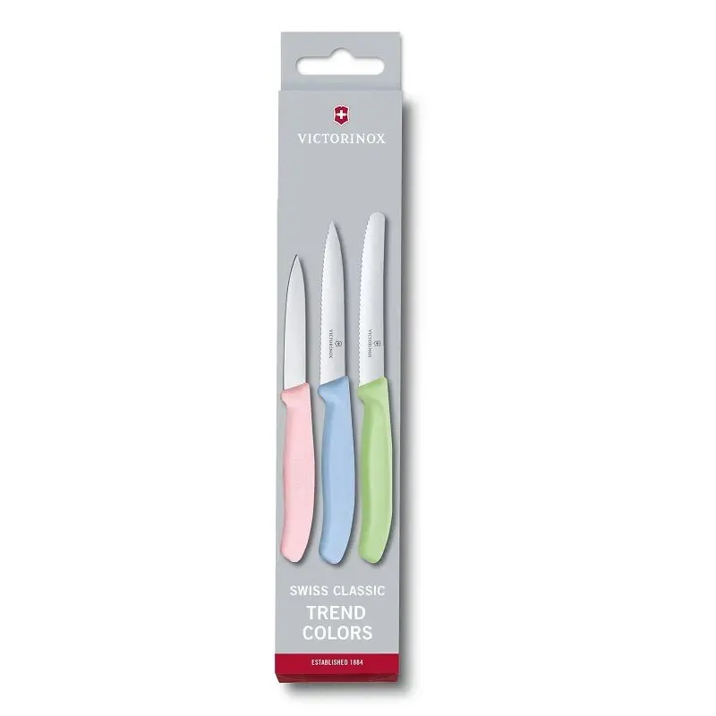 Комплект Victorinox Swiss Classic Trend Colors, три ножа