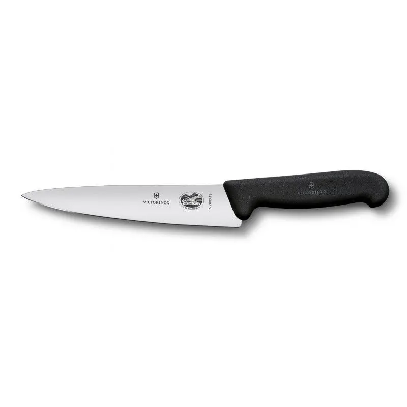 Cuțit de bucătărie Victorinox Fibrox universal, 190 mm, negru