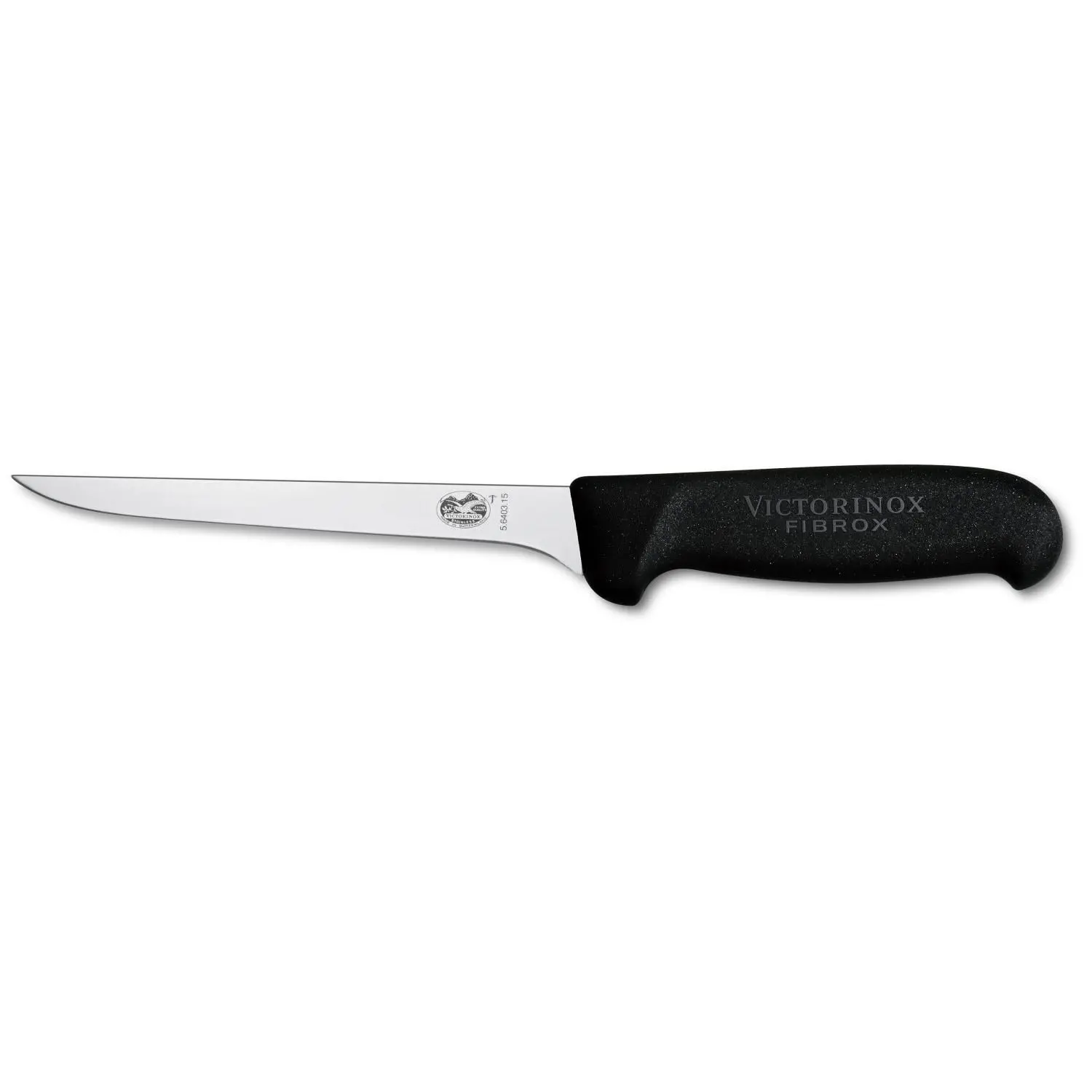 Κουζινομάχαιρο Victorinox Fibrox για ξεκοκάλισμα, στενή λεπίδα με καμπύλη κόψη, 150 mm, μαύρο