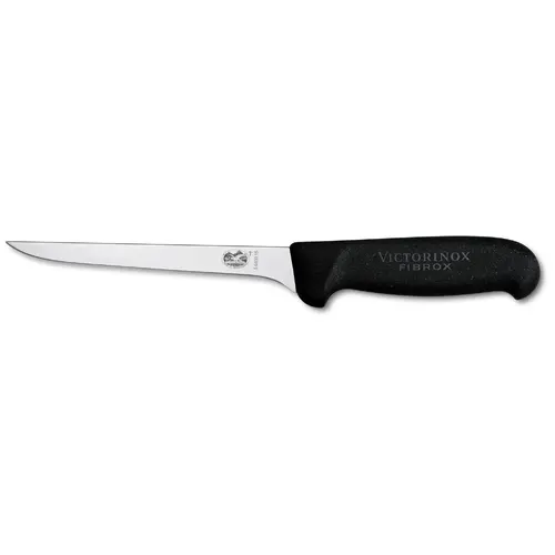 Κουζινομάχαιρο Victorinox Fibrox για ξεκοκάλισμα, στενή λεπίδα με καμπύλη κόψη, 150 mm, μαύρο - 1
