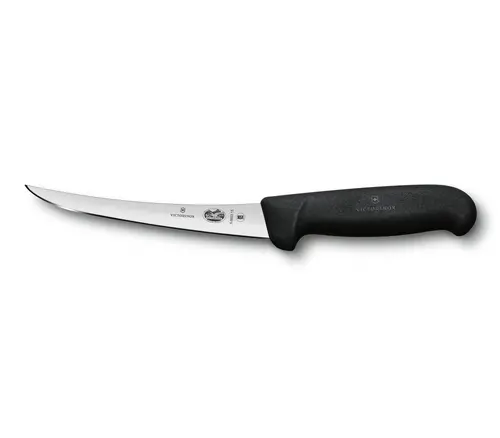 Κουζινομάχαιρο Victorinox Fibrox για ξεκοκκάλισμα, καμπύλη λεπίδα, 150 mm, μαύρο - 1