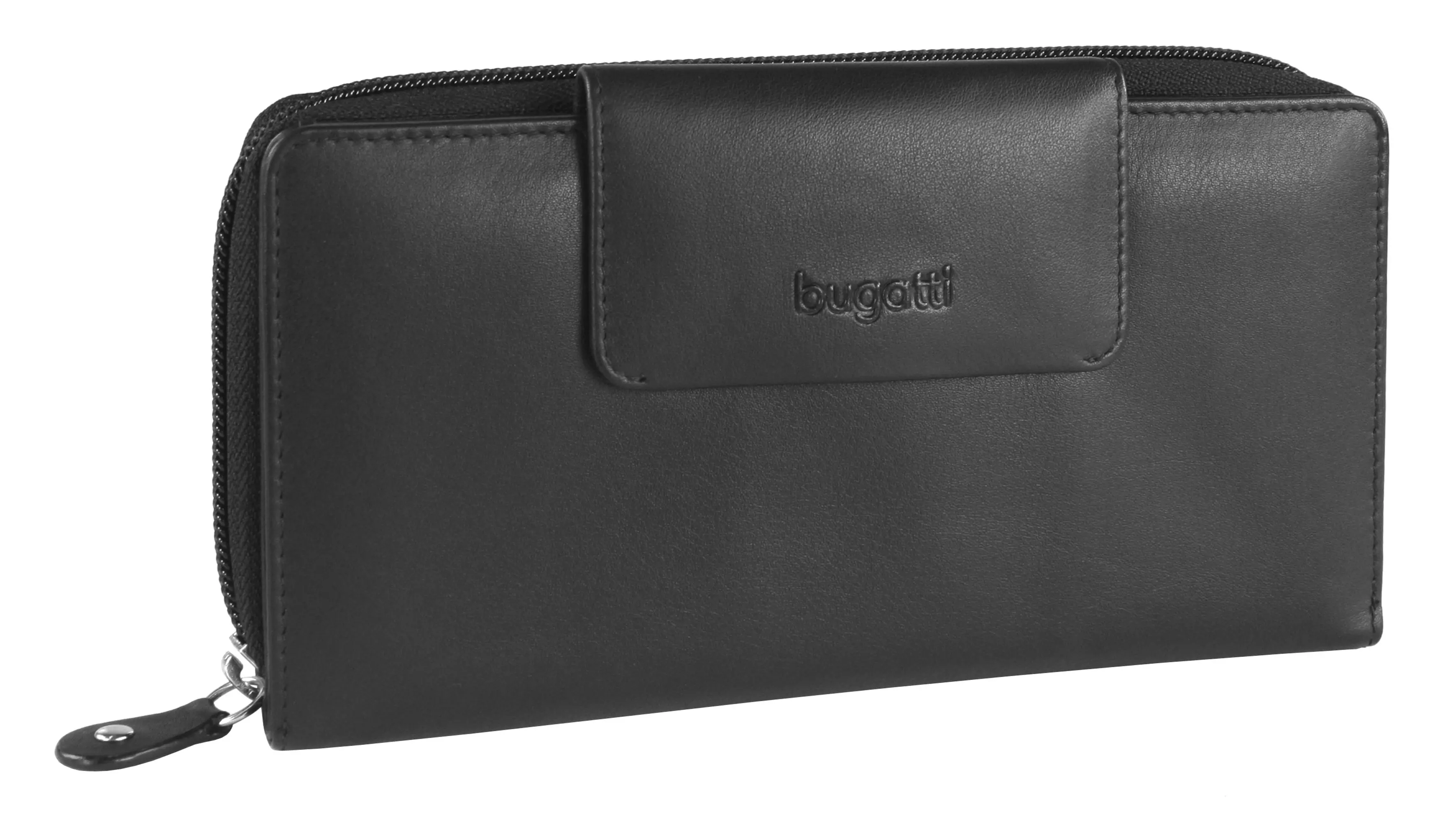 Кожен портфейл Bugatti Vertice дамски,чeрен 24CC