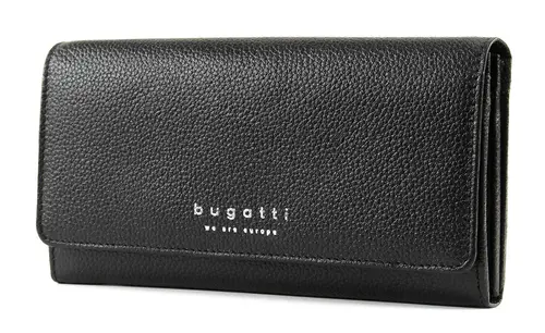 Кожен портфейл Bugatti Linda Continetal, дамски, черен