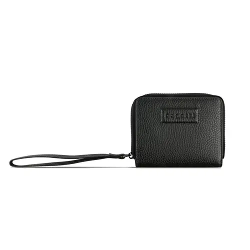 Γυναικείο δερμάτινο πορτοφόλι Bugatti Elsa Zip Wallet, μαύρο - 1