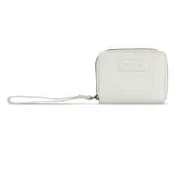 Дамски кожен портфейл Bugatti Elsa Zip Wallet, бял