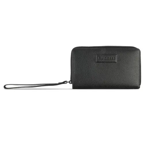 Дамски кожен портфейл Bugatti Elsa Zip Wallet, черен