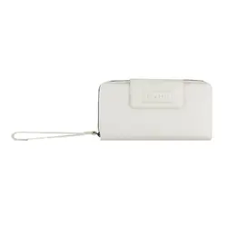 Дамски кожен портфейл Bugatti Elsa Long Zip Wallet, бял