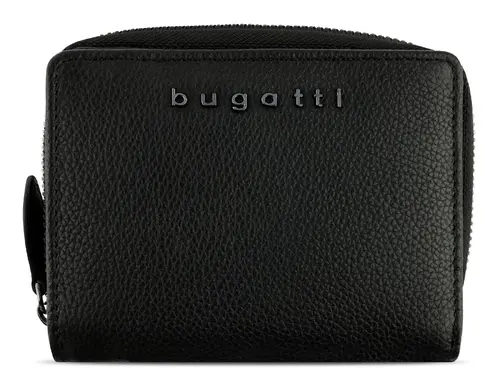 Portofel dame din piele Bugatti Bella Ladies Zip Wallet, protecție RFID, negru - 1
