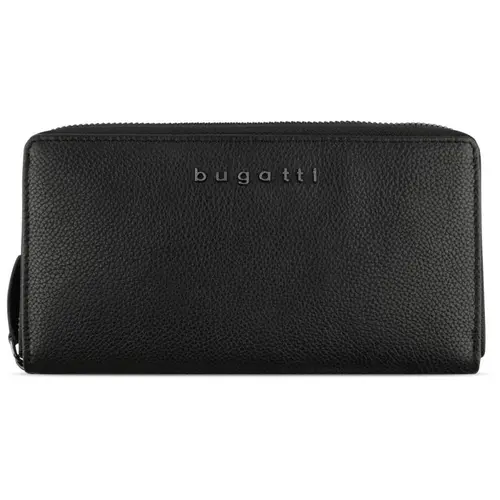 Portofel dame din piele Bugatti Bella Ladies Long Zip Wallet, protecție RFID, negru - 1