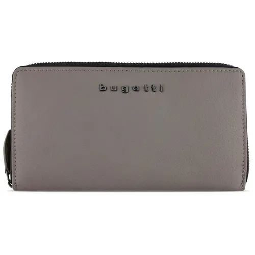 Дамски кожен портфейл Bugatti Bella Ladies Long Zip Wallet, RFID защита, таупе