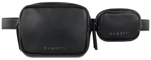 Дамска диагонална чанта Bugatti Almata Waistbag, екокожа, черна