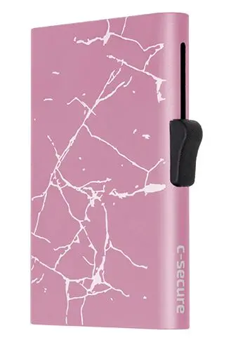 Картодържател C-SECURE XL Cardholder, Rose gold Marble