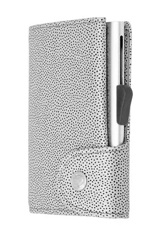 Θήκη καρτών C-SECURE με πορτοφόλι, Fashion Silver