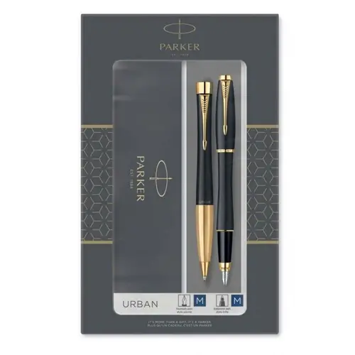Комплект писалка и химикалка Parker Urban Black GT