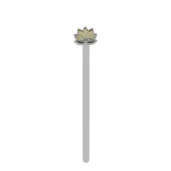 Разделител за книги Metalmorphose, Lotus Flower pearl gold