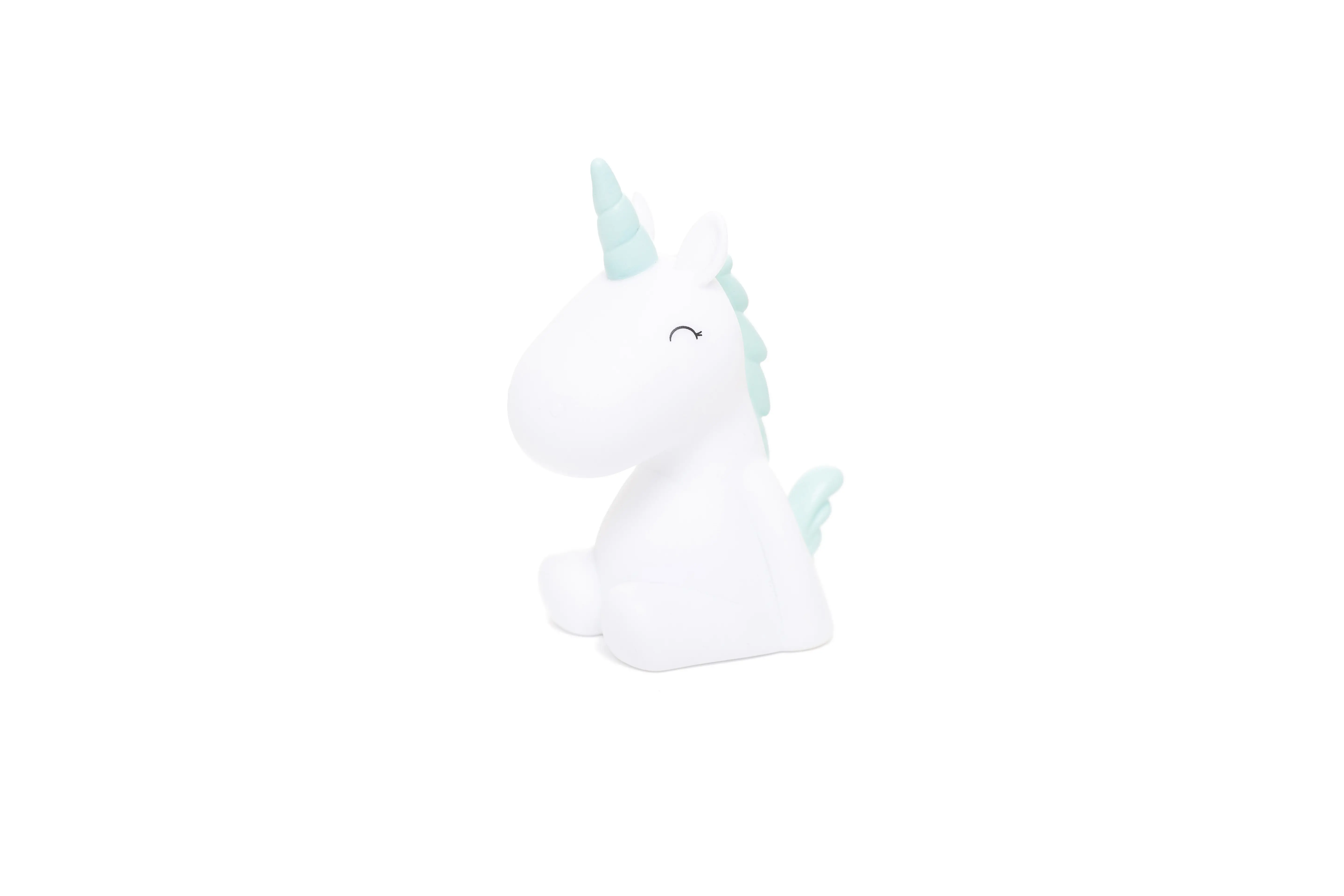 Lampă de noapte Dhink® mini - Unicorn, coamă și corn albastru deschis