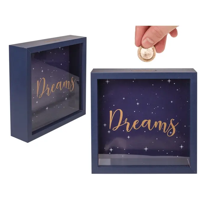 Ξύλινος κουμπαράς Dreams