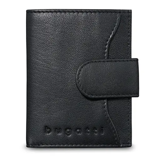 Δερμάτινη θήκη για πιστωτικές κάρτες Bugatti Secure Smart RFID, μαύρη - 1